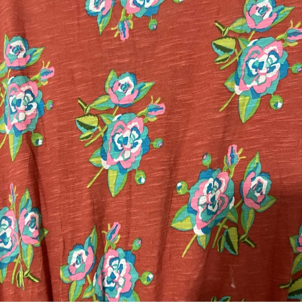 Matilda James Looks To Frill Floral T shirt Dress w Ruffled Skirt Sz S - Picture 4 of 7